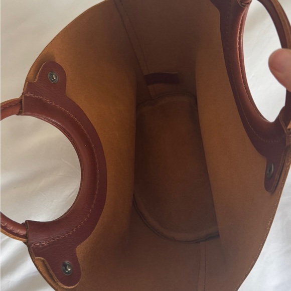 Portland Leather Brown Tote Bag - Picture 7 of 7
